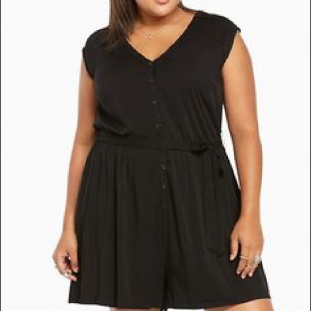 Challis Keyhole Back Romper
